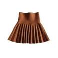 thumbnail image 1 of GigrtiJin 3-15 Years Girls Cotton Skort Solid Color High Waist Pleated Skirt Cute Casual Skirt for Toddler, 1 of 7