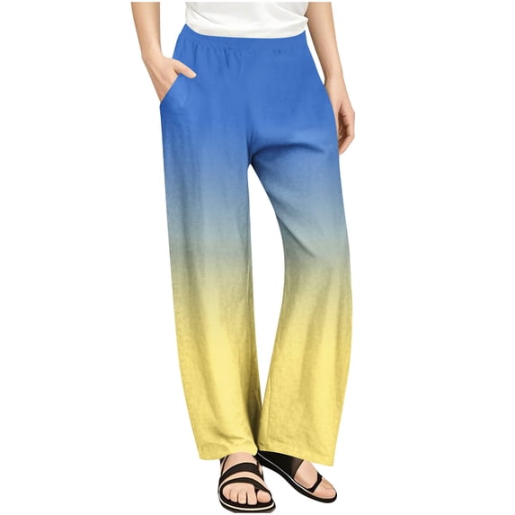 GigrtiJin 4-14 Years Kid Teenager's Casual Workout Pants Gradient Color Elastic Waisted Straight Leg Pants with Pocket