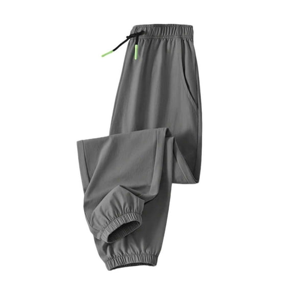 GigrtiJin 4-15 Years Boys Teenagers Activewear Pants Solid Color Elastic Waisted Drawstring Cinch Bottom Casual Jogger Pants with Pocket