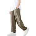 thumbnail image 1 of GigrtiJin 5-16 Years Boys Teens Athletic Pants Solid Color High Waisted Straight Leg Jogger Pants with Pocket, 1 of 4