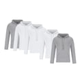 thumbnail image 1 of GigrtiJin 5pc Men's Hooded Sweatshirts Pullover Long Sleeves Casual Hoodies Solid Color Sweatshirt with Pocket, 1 of 8