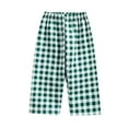 thumbnail image 1 of GigrtiJin 9 Months-4 Years Infant Toddler Cotton Casual Pants Plaid Printed Elastic Waisted Wide Leg Athletic Pants, 1 of 3