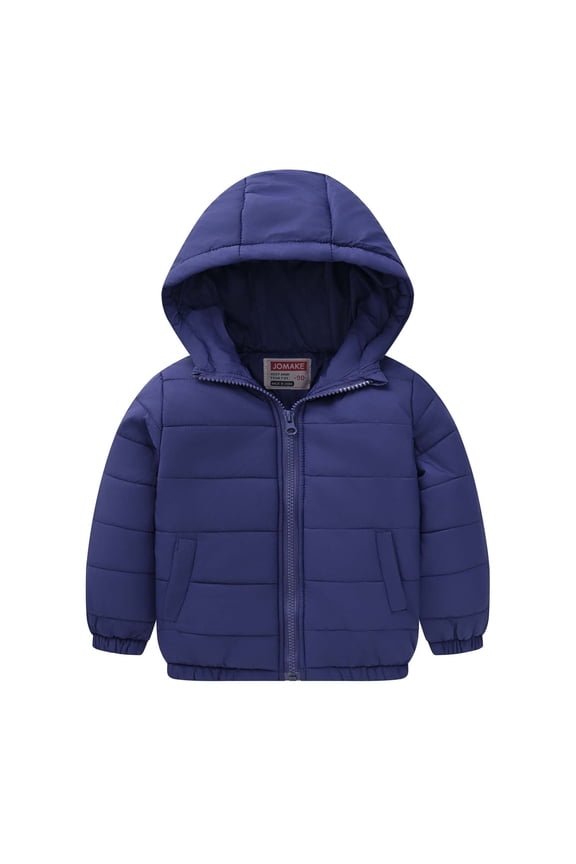Baby Boy Girl Winter Warm Jacket Thick down Zip up Hooded Jacket Toddler Light Puffer Jacket Coat with Pockets
