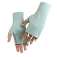 thumbnail image 1 of GigrtiJin Basic Casual Mittens for Women Solid Color Fingerless Thumb Hole Gloves Everyday Vintage Gloves, 1 of 1
