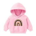 thumbnail image 1 of GigrtiJin Boy Girl Fall Winter Shirt Long Sleeve Pattern Printed Pullover Tops Round Neck Cute Loose Hooded Sweatshirt, 1 of 7