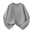 thumbnail image 1 of GigrtiJin Boys Fleece Casual Pullover Blouse Solid Color Round Neck Long Sleeve Thermal Tunic Tops 3-15 Years, 1 of 7