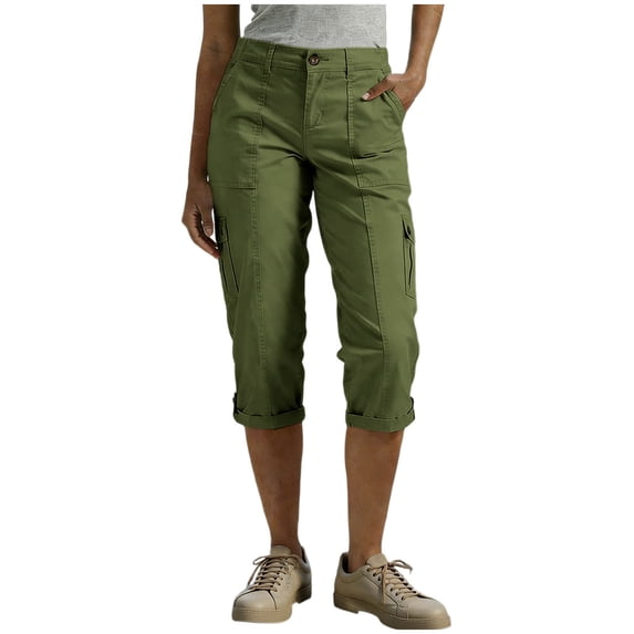 GigrtiJin Cargo Capris Pants for Womens High Waisted Hiking Camping Capris Straight Leg Dressy Casual Outdoor Capris with Pockets