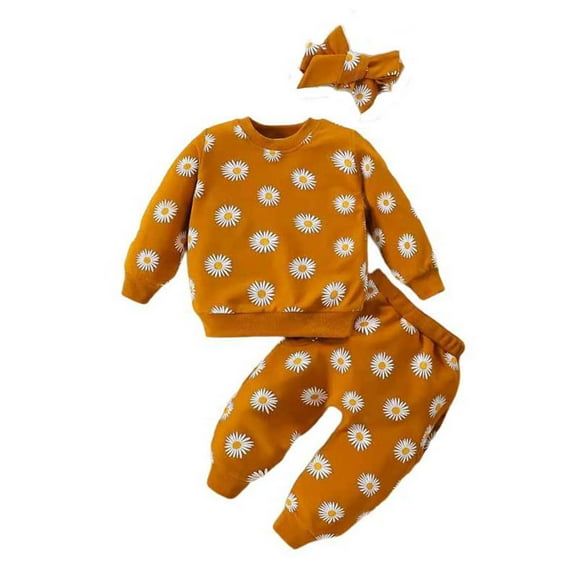 GigrtiJin Children's 2 Piece Outfits Long-Sleeved Round-Neck Sweatshirt and Sweatpants Fashion Casual Fall Winter Sets