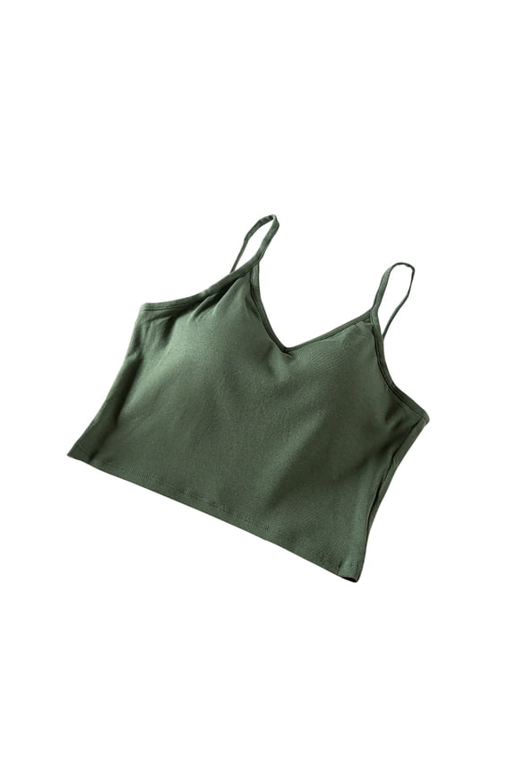 Cotton Camisole Pajama for Women Solid Color Sleeveless Cropped Sleeping Tops Lightweight Comfy Nightwear