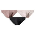thumbnail image 1 of GigrtiJin Cotton Multipack Briefs for Men Solid Color Shapewear Seamless Stretchy Underwear Breathable Comfortable Underpants 3 Pack, 1 of 3