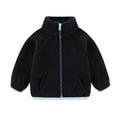thumbnail image 1 of GigrtiJin Fleece Coats for Kids Winter Warm Long Sleeve Coats Girls Collared Casual Zip up Coats with Pockets 1T-10T, 1 of 5