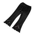 thumbnail image 1 of GigrtiJin Girls' Casual Sports Versatile Pants Mid Waist Bow Tie End Leg Pants Outdoor Solid Color Flared Long Pants, 1 of 3