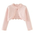 thumbnail image 1 of GigrtiJin Girls Long Sleeves Open Front Coat Infant Kids Cropped Elegant Cardigan Knit Solid Color Sweater Coat, 1 of 9