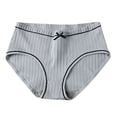 thumbnail image 1 of GigrtiJin High-Waisted Ribbed Briefs for Women Seamless Hipster Underwear Stretchy Panties, 1 of 7