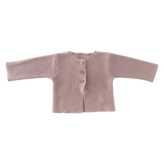 GigrtiJin Infant Baby Sweater Jacket Toddler Kids V-Neck Solid Color Button down Long Sleeved Casual Cardigan Sweaters