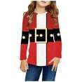 thumbnail image 1 of GigrtiJin Kid Boy Girl Christmas Print Top Children's Long Sleeved Round Neck Pullover Blouse Fashion Casual Loose Shirt, 1 of 6