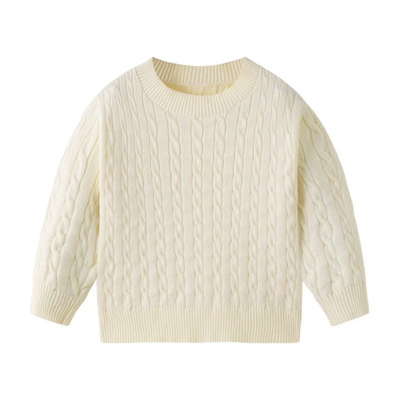 GigrtiJin Knit Sweaters for Boys Girls Fall Winter Long Sleeve Sweaters Kids Round Neck Pullover Sweaters 3T-8T