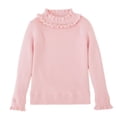 thumbnail image 1 of GigrtiJin Knit Sweaters for Girls Fall Winter Cute Sweaters Mock Neck Pullover Long Sleeve Sweaters 2T-13T, 1 of 2