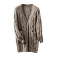 thumbnail image 1 of GigrtiJin Long Cardigans Coat for Womens Casual Open Front Long Sleeves Lightweight Fall Sweaters with Pockets, 1 of 4