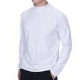 thumbnail image 1 of GigrtiJin Men Classic Tops Solid Long Sleeve Shirt Basic Crew Neck Casual Athletic Shirts Hiking Workout Sports Tees, 1 of 9
