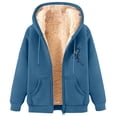 thumbnail image 1 of GigrtiJin Men Fleece Cardigan Jacket Solid Color Printed Drawstring Full Zipper Hooded Sweatshirt with Pocket Thermal Comfy Hoodie, 1 of 3