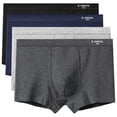 thumbnail image 1 of GigrtiJin Men Plus Size Multipack Cotton Underpants Solid Color Seamless Full Coverage Underwear Big And Tall Trunks Briefs 3 PC, 1 of 2
