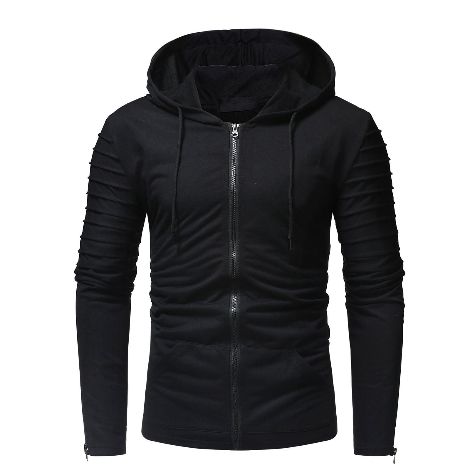 Sweat-shirt à Capuche Zippé Homme - Chaud Et Coupe-vent, Idéal Sport, Running Ou Décontracté - 3