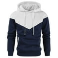thumbnail image 1 of GigrtiJin Men's Color Block Cotton Hoodies Hooded Long Sleeve Drawstring Pullover Sweatshirt with Pocket Casual Sport Top Sweater, 1 of 4