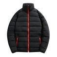 thumbnail image 1 of GigrtiJin Men's Winter down Coat Thick Warm Stand Collar Puffer Jacket Windbreaker Trench Coat Waterproof Ski Coat, 1 of 3