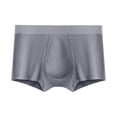 thumbnail image 1 of GigrtiJin Mens Athletic Pouch Underpants Solid Color Mid Rise Full Coverage Hip Lifting Trunks Underwear Sweatproof Hipster Boxer Briefs, 1 of 7