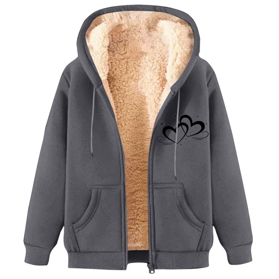 GigrtiJin Mens Cardigan Jacket Solid Color Full Zip Printed Hooded Fleece Sweatshirt with Pocket Winter Thermal Cozy Hoodies