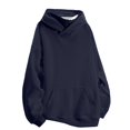 thumbnail image 1 of GigrtiJin Mens Cotton Hoodies Long Sleeved Oversized Hooded Pullover Sweatshirt Casual Solid Color Loose Sportswear, 1 of 6