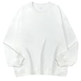 thumbnail image 1 of GigrtiJin Mens Fleece Sweatshirt Long Sleeved Round Neck Thickened Warm Pullover Top Sports Solid Casual Sweatshirt, 1 of 8