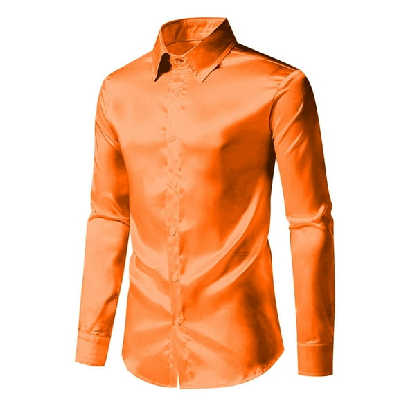 GigrtiJin Mens Long Sleeves Shirts Button down Collar Casual Solid Color Shirt Lightweight Comfy Tops Blouses