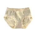 thumbnail image 1 of GigrtiJin Mid Rise Underwear for Women Seamless Wide Rimmed Briefs Panties Breathable Comfy Underpants, 1 of 5