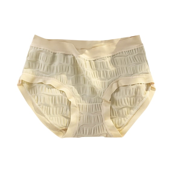 GigrtiJin Mid Rise Underwear for Women Seamless Wide Rimmed Briefs Panties Breathable Comfy Underpants