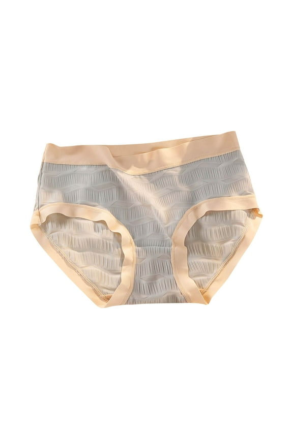 Mid Rise Underwear for Women Seamless Wide Rimmed Briefs Panties Breathable Comfy Underpants