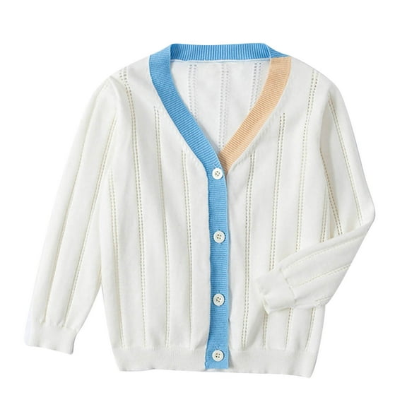 GigrtiJin Newborn Baby Boys Girls Knit Sweater Casual V Neck Long Sleeve Cardigan Coats Fall Fashion Cozy Outwear