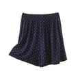 thumbnail image 1 of GigrtiJin Pajamas Shorts for Womens Elastic High Waisted Wide Leg Shorts Baggy Lightweight Comfortable Loungewear Shorts, 1 of 4