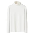 thumbnail image 1 of GigrtiJin Plus Size Fleece Tops for Men Solid Color High Neck Long Sleeve Classic Sweater Fall Winter Casual Thermal Tunic, 1 of 5