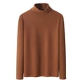 thumbnail image 1 of GigrtiJin Plus Size Fleece Tops for Men Solid Color High Neck Long Sleeve Classic Sweater Fall Winter Casual Thermal Tunic, 1 of 5