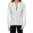 thumbnail image 1 of GigrtiJin Quarter Zip Sweatshirt for Womens Long Sleeve Crewneck Shirts Casual Fashion Pullover Athletic Loose Clothes, 1 of 5