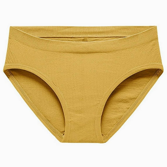 GigrtiJin Seamless Ribbed Underwear for Women Solid Color Strench Invisible Panties Breahable Sweat Proof Underpants