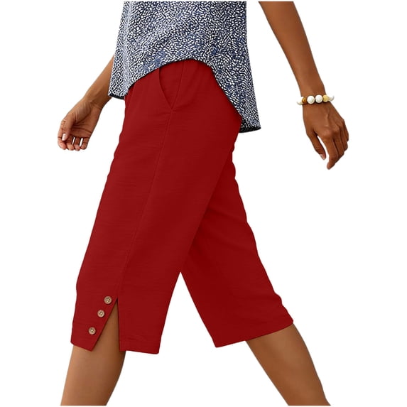 GigrtiJin Shorts for Womens Summer Casual Loose Straight Leg Shorts Solid Color Knee Length Shorts with Pockets
