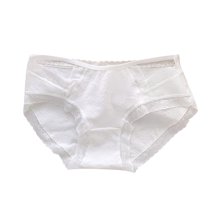 GigrtiJin Teenager Cotton Undrwear for Women Lace Mid Waisted Wide Crotch Seamless Panties Cute Sweatproof Underpants