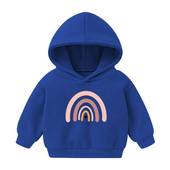 GigrtiJin Toddler Baby Boy's Girl's Winter Hoodies Casual Print Long Sleeve Hooded Pullover Thickened Sweatshirt