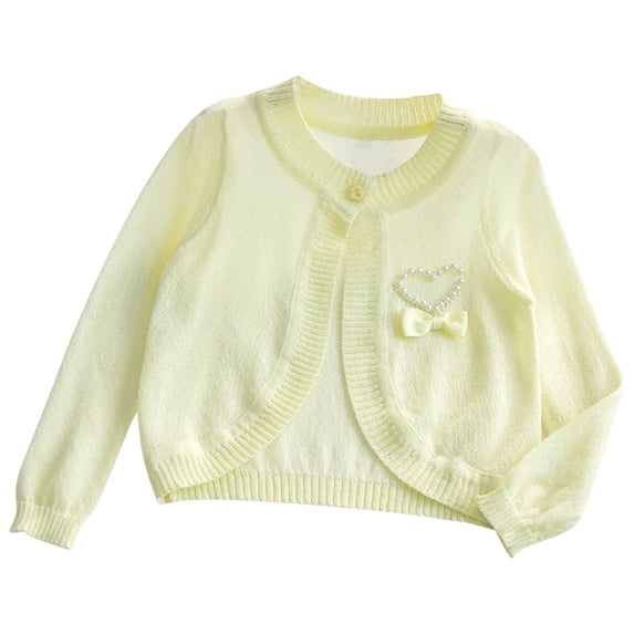 GigrtiJin Toddler Baby Girls Cardigan Coat Long Sleeve Ruffle Sweater Button Closure Sweater Coat Casual Soft Kid Jacket