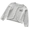 thumbnail image 1 of GigrtiJin Toddler Baby Girls Cardigan Coat Long Sleeve Ruffle Sweater Button Closure Sweater Coat Casual Soft Kid Jacket, 1 of 3