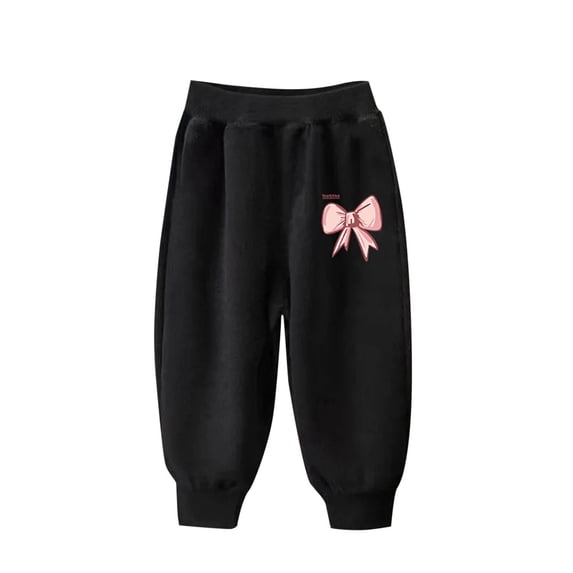 GigrtiJin Toddler Boys Girls Cotton Sweatpants Solid Color Printed High Waisted Jogger Sport Pants Outdoor Casual Athletic Pants