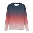 thumbnail image 1 of GigrtiJin Toddler Children Blouse Gradient Color Printed Crew Neck Long Sleeve Undershirt Trendy Sport Casual Tops, 1 of 5